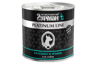 Влажный корм для собак Platinum line Калтыки и языки 240 г