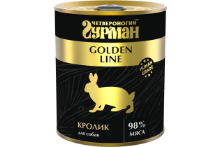Влажный корм для собак Golden line Кролик 340 г