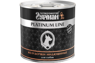 Влажный корм для собак Platinum line Желудочки индюшиные 240 г