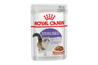 Влажный корм  для кастрирированных котов и стерилизованных кошек (в соусе) Sterilised 0.085КГ
