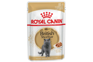 Влажный корм  для британских короткошерстных кошек (в соусе) British Shorthair Adult  0.085КГ