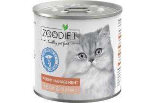 Zoodiet Weight Management Rabbit Turkey/С кроликом и индейкой для кошек (контроль веса), 240 г