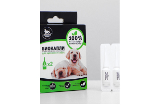 Биокапли «ПИЖОН» Premium для собак от блох и клещей, до  40 кг, 2х2 мл