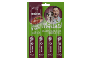 Жевательные колбаски Molina для собак, ягненок, 20 г (5 шт.)